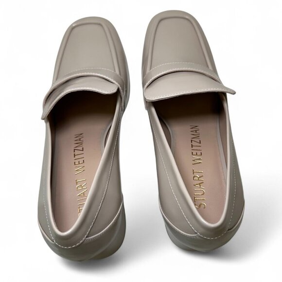 STUART WEITZMAN Sleek 60 Spazzolato Loafer, Dune/Beige, US 9.5, EU 40, NWT - Picture 9 of 14